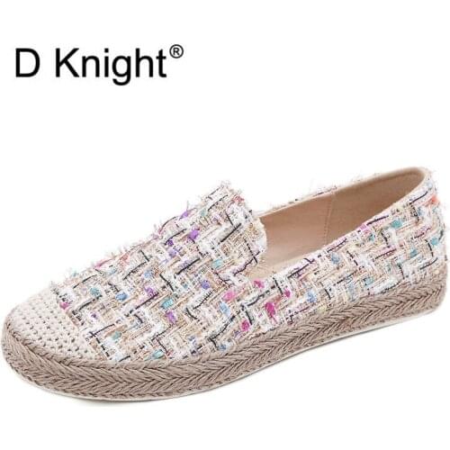 New Fashion Spring Comfortable Women Espadrilles Shoes Flats Summer Mixed Colors Woman Casual Loafers High Quality Ladies Shoes