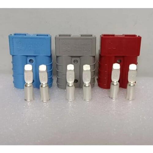 Genuine Anderson SB 50A 600V SB 50 SB50 SB50A Gray 6319 Red 6331G1 Blue 6331G5 #6 AWG Contacts 13.3 sq Connector Battery Plug