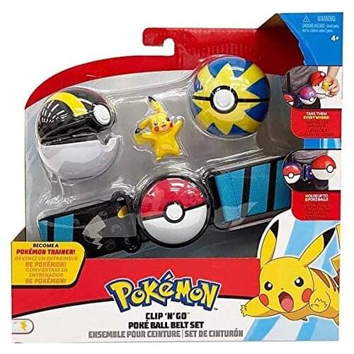 Pokemon Clip 'N' Go Pok Ball Belt Set Children Toy Birthday Gift