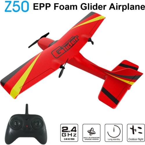 Z50 RC Plane EPP Foam Glider Airplane Gyro 2.4G 2CH Remote Control Wingspan 25 minutes Flight Time RC Airplanes Toy