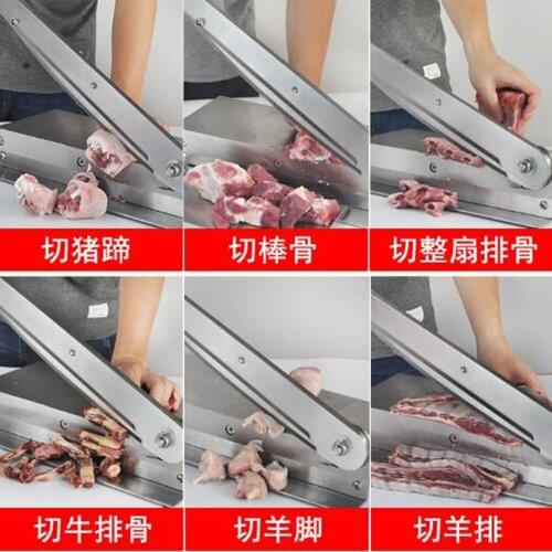 Manual bone cutting machine Guillotine cutter bone sawing machine for Pigs