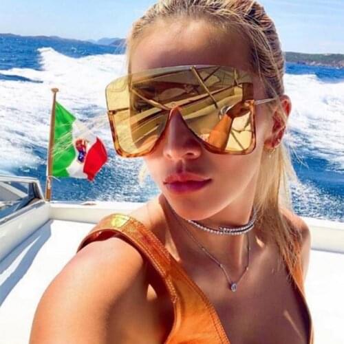 Luxury Large Sunglasses Women Brand Designer Fashion Square Shades Stars Oversized Sun Glasses Female Men Goggles Eyewear UV400