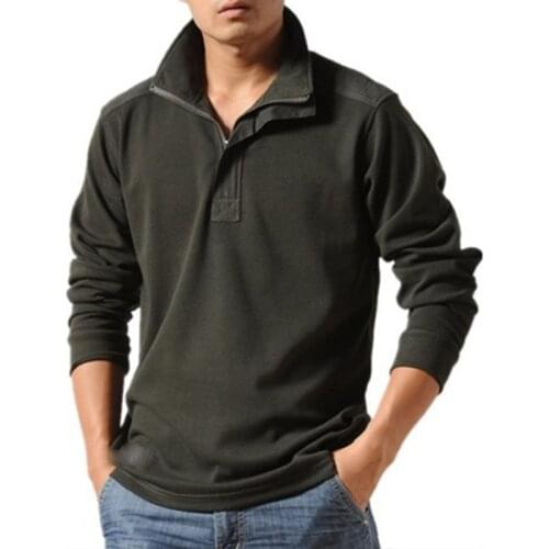 TOLOER Long Sleeve Polos For Men