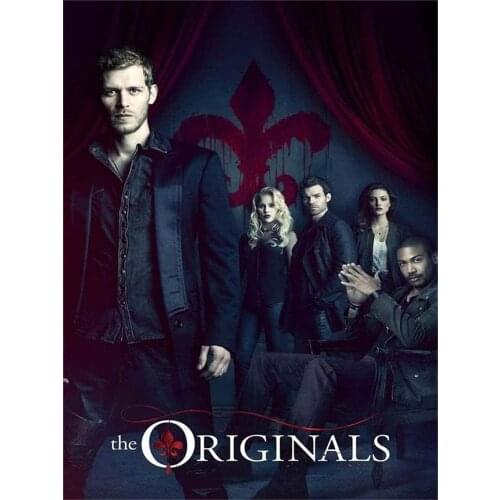 The Vampire Diaries DIY 11CT Cross Stitch Embroidery Kits Needlework Craft Set Cotton Thread Printed Canvas Home Room