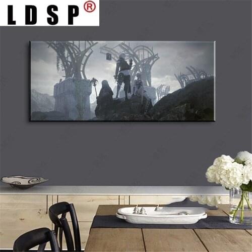 LDSP Spectacular 1 Piece Cartoon Pictures Artwork Game NieR:Automata Game Art Poster Paintings Canvas for Home Decor Wall