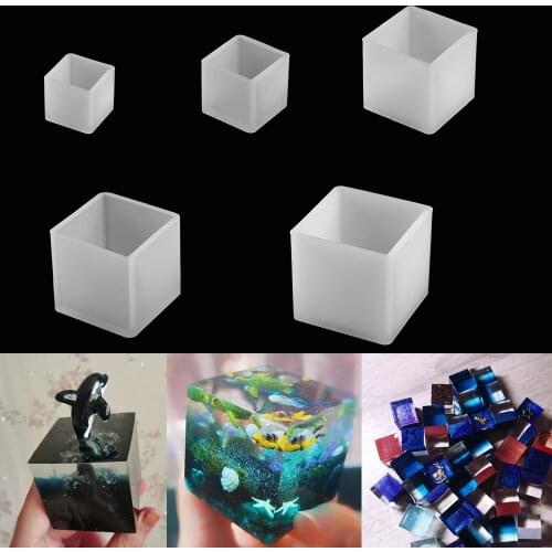 1pcs New Transparent Silicone Square Mould Epoxy Resin Molds Tools Decorative Craft for DIY Jewelry Making Handmade Accessories