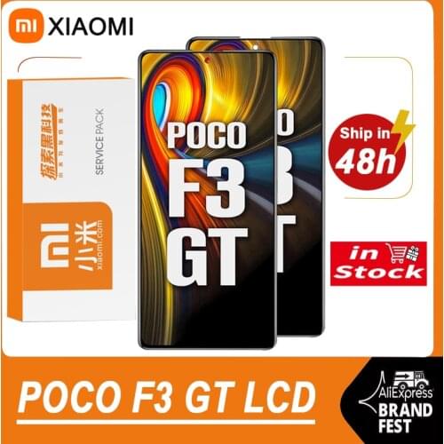 100% Original 6.67'' AMOLED Screen For Xiaomi POCO F3 GT LCD Display Touch Panel Digitizer Assembly Parts MZB09C6IN, M2104K10I