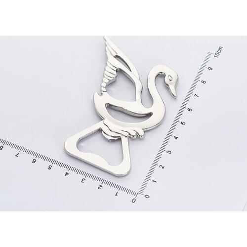 100pcs Metal Swan Beer Bottle Opener Gift Box Package Creative Party Gifts Baby Shower Favors NO337