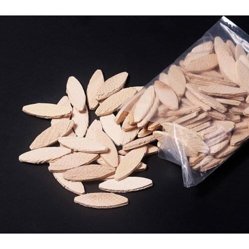 100PC Strength Wood Biscuits Joiner Home Connection Plates Stability For Woodworking Easy To Install Tool Durable