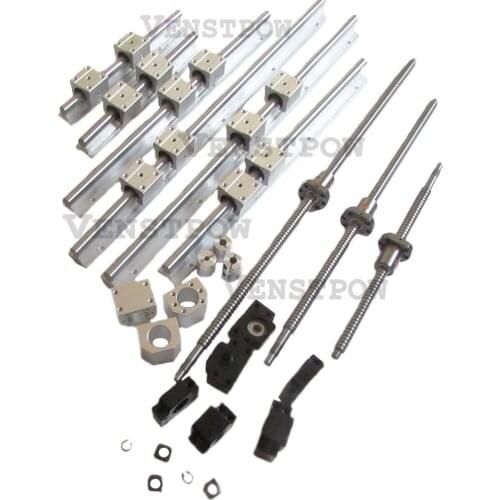 3 SBR sets 3 ballscrews 3 BK/BF12 +3 couplers + 2 Drag Chains