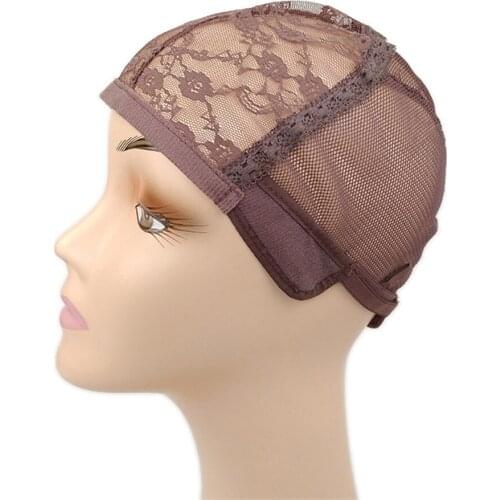 5pcs Wig Cap for Making Wigs with Adjustable Strap on the Back Weaving Cap Size Glueless Wig Caps Hair Net One Size