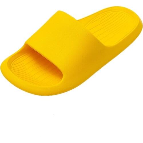 Childrens Slippers Summer Style Non-Slip Cartoon Slippers Solid Color Baby Childrens Slippers