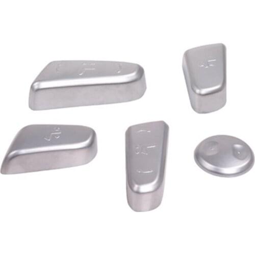 For Hyundai Tucson 2016 2017 ABS Chrome Interior Chair Seat Button Adjustment Cover Switch Control Trims For Left-handed Driving