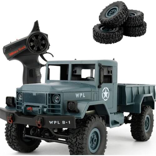 WPL B-14 RC Truck Remote Control Climbing Off-Road Vehicle Toy 2.4G Hobby Military 4 Wheel Drive Car RTR Spare Parts DIY KIT B-1