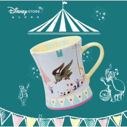 Disney mugs, cartoon fashion trend, Dumbo porcelain mugs, home office creativity, large coffee mugs, milk mugs