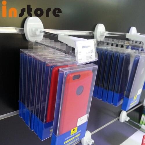 50 Pcs White Black Color Anti Theft Hooks Secure Display Hooks With Price Tag