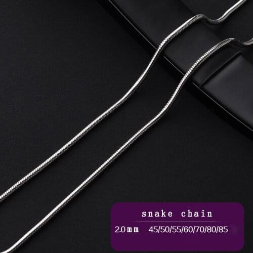 Men Necklace with Chain Titanium Steel Wild Simple Clavicle Chain Necklace, Free Shipping