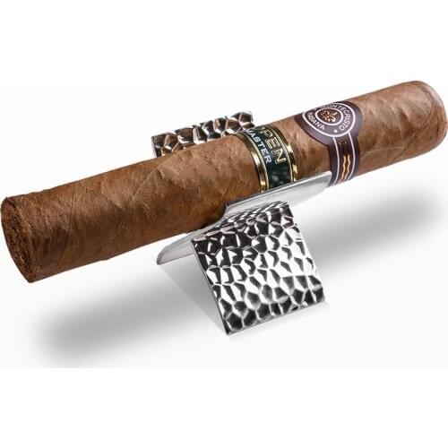 Simple modern X shape Sterling silver cigar holder Men Gadget smoking accessories Valentines Day Husband’s gift 2021