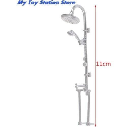 New Colorful 1:12 Dollhouse Miniature Bath Ball Bath Shower Faucet Model Bathroom Furniture Accessories Baby Gift