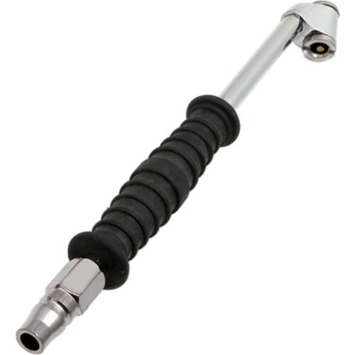 Auto Car Motorcycle Long Reach Tire Air Inflator Dual Head Type Chuck Valve New