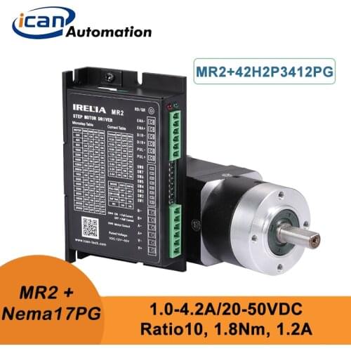 ICAN Nema 17 Geared 8mm Ratio 10 1.8Nm Stepper Motor Planetary