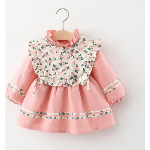 5 pieces/lot) 2021 New Arrival Girls Fall Dress 070407