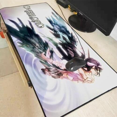 Mairuige 90X40CM Japan Anime Overlord Characters Rubber Mousepad Anti-slip Locking Edge Keyboard Pad Desk Mat Large Mouse Pad
