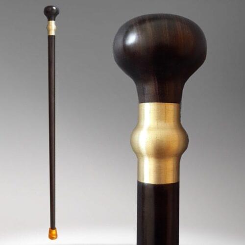 Crafts Asian Redwood solid wood cane ebony high-grade old people cane red sandalwood cane civilization stick