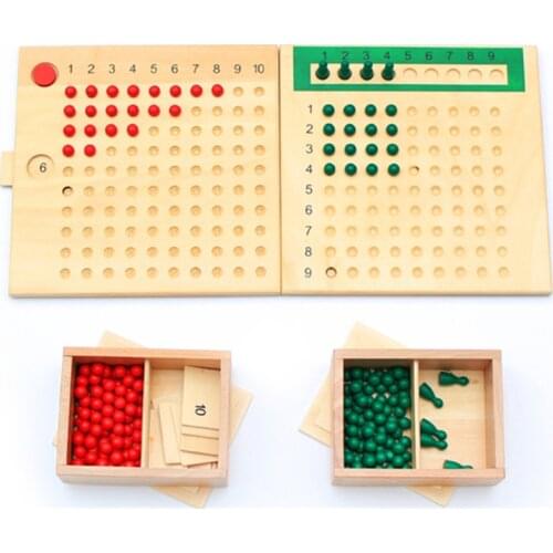Montessori Teaching Aids Professional Multiplication And Division Board Mathematics Multiplication And Division Board