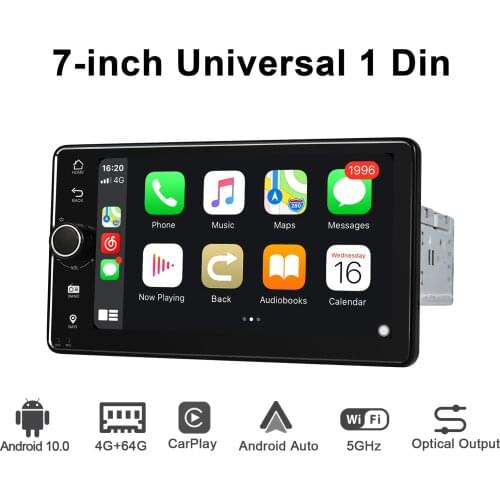 Joying Head Unit 7” Universal 1din Radio Stereo Car Multimedia Player Android Auto Autoradio Bluetooth Car Intelligent System
