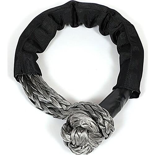 1pcs 32,000 lbs Blue Nylon Car Flexible Synthetic Soft Shackle Winch Rope Towing Recovery Straps 32000LB For Rescue,Durable