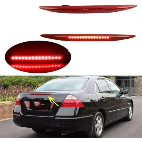 12/24V LED Third High Brake Stop Light Rear Tail Reflector Signal Lamp for Honda Accord 7th 2006-2007 Additional Brake Light