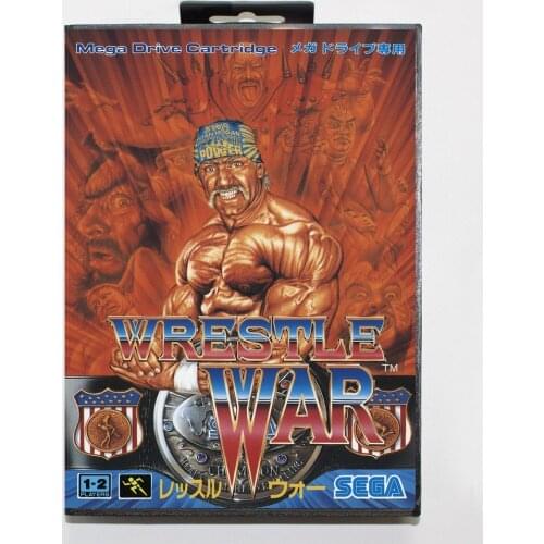Wrestle War 16bit MD Game Card For Sega Mega Drive/ Genesis with Retail Box