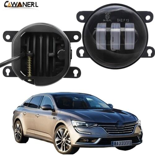 30W 6000LM Fog Light Assembly For Renault Talisman 2016 2017 2018 Car Front Bumper LED Fog Lamp Daytime Running Light H11 12V