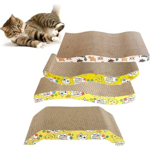 4 Type Cat Scratcher Pet Products Scratch Pad Cardboard Pet Scratch Cat Toys Wall Board For Protecting Furniture