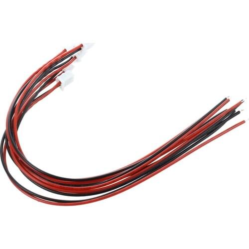 5 Pcs 24 AWG JST XH2.54 2 Pin Plug Connector Wire Cable 20cm Length Drop shipping