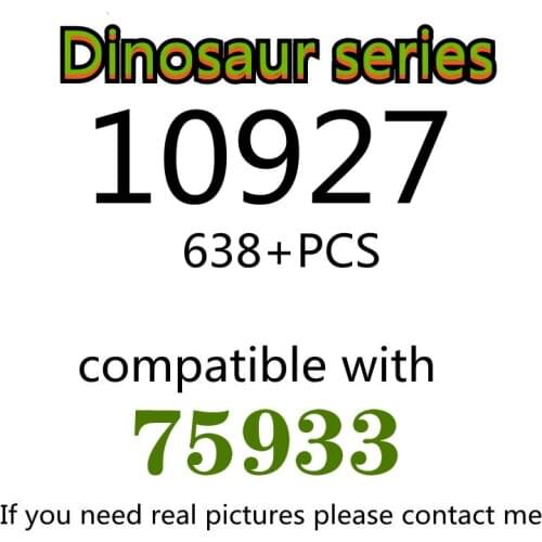 638PCS 10927 Building Block Toy Dinosaur Series 75933 Assembled Building Block Childrens Toy Gifts