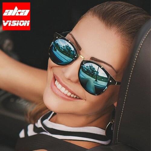 AKA VISION 2021 Round Retro Sunglasses Women Luxury Sun Glasses Women/Men Brand Designer Eyewear Lunette De Soleil Femme UV400