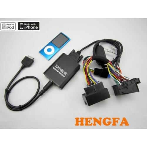 Yatour Car Adapter iPhone iPad Ipod Integration kit interface For Renault VDO/Blaupunkt quadlock 12pin fakra 2009+ YT-M05