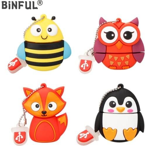BiNFUL Crazy hot pendrive fox usb flash drive 128G flash Memory stick 4GB 8G 16G 32G 64GB 256GB 512GB pen drive High Speed U Dis