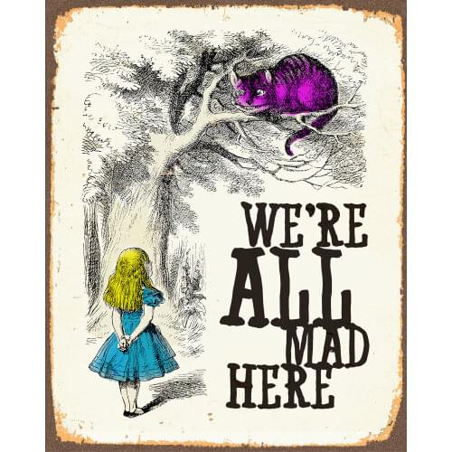 More Style Choose Alice-in-Wonderland Art Film Print Canvas Poster Home Wall Decor 24x36inch