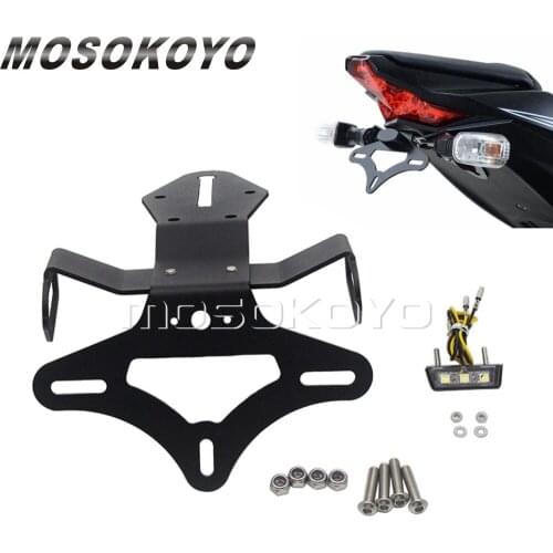License Plate Holder for KAWASAKI ZX-10R SE KRT ZX-10RR ZX10R 2016-2019 Tail Tidy Fender Eliminator Registration Plate LED Light