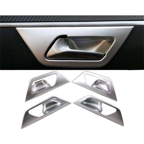 For Peugeot 3008 3008GT 2017 2018 Interior Inner Door Handle Bowl Cover Frame Trim ABS Chrome Stickers Car-Styling Accessories