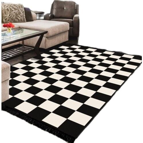 Double-sided Mats Double-side Straw Carpets Cotton Tassel Home Weave Carpets Welcome Foot Pad Bedroom Study Room Floor Rugs Pray