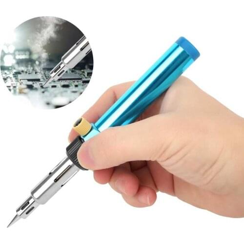 Gas Soldering Iron Portable Butane Heat Pen Pneumatic Temperature Adjustable Welding Tool Multifunction Portable DIY Tools