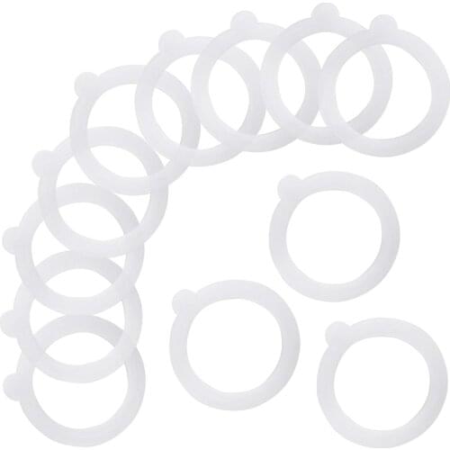Leakproof Airtight Silicone Sealing Rings,for Glass Clip Top Jars 0.35/ 0.5/ 1/ 1.5/ 2 Liter(Translucent,12Pcs,3.75Inch)