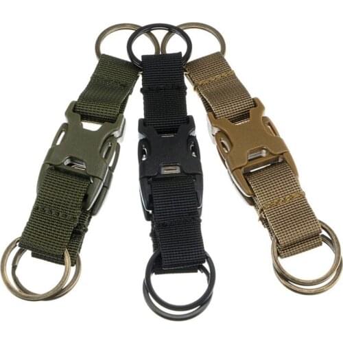 H910 Military outdoor multi-functional tactical pockets backpack three-ring buckle/key chain/sports bag accessories buckle/MOLLE