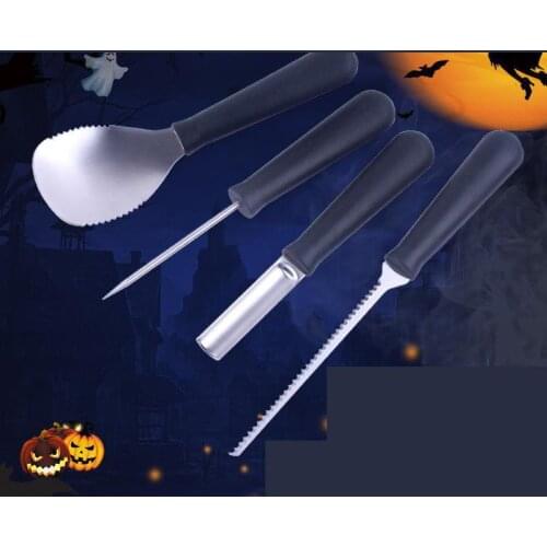 Halloween pumpkin carving knife melon fruit kitchen children cut lantern decoration tool props