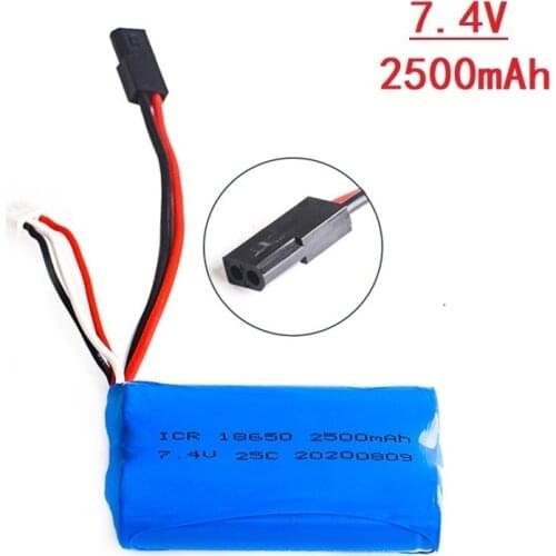 7.4V 2500Mah 18650 25C Li-ion Battery For MJX T40 T40C F39 F49 T39 Syma 822 RC Helicopter Drone Part for BG1518 BG1513 BG1515
