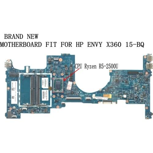 BRAND NEW STOCK 16907-1 448.0BY10.0011 MAINBOARD FOR HP ENVY X360 15-BQ MOTHERBOARD WITH PROCESSOR Ryzen R5 2500U